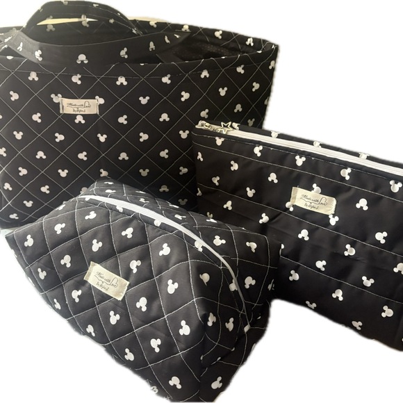 Disney Mickey Mouse Kids Accessories Bag Set - Black and White